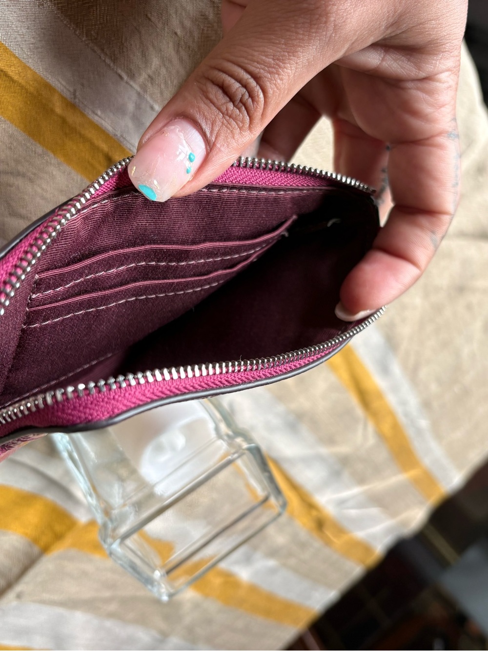 Coach Raspberry Wristlet - Picture 2 of 4